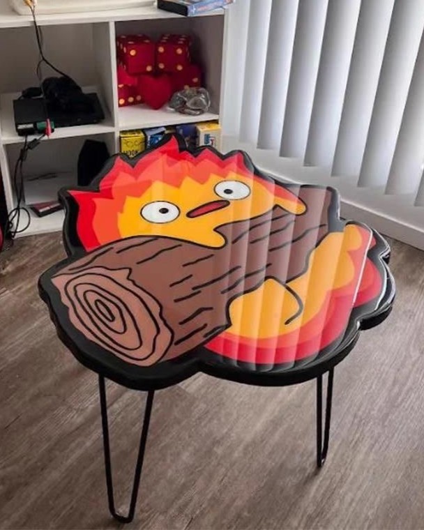 Calcifer Fire Demon Side Table