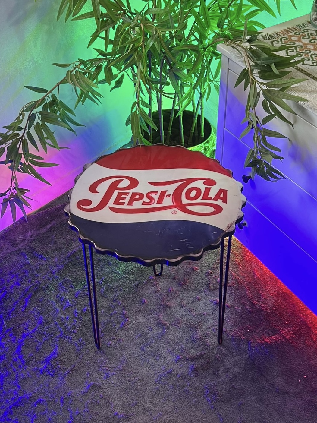 Pepsi Cola Vintage Round Table