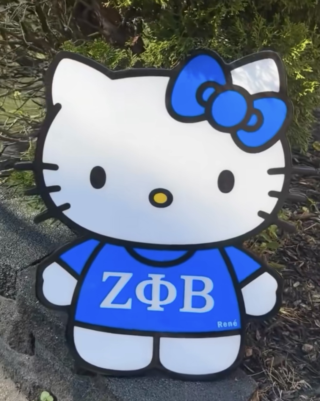 Hello Kitty Blue Pop Canvas